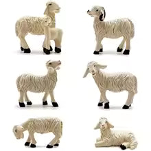 Miniature Garden Figurines Garden Sheep Statues Outdoor Decor Art Outdoor for Fall Winter Garden Decor