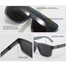 2PCS Polarized Sunglasses Brand Designer Vintage Sunglasses Man Fashionable Driving Sun Glasses Eyewear